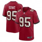 Men's Deadrin Senat Red Tampa Bay Buccaneers Game Player Jersey