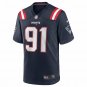 Men's Deatrich Wise Jr. Navy New England Patriots Game Jersey