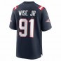 Men's Deatrich Wise Jr. Navy New England Patriots Game Jersey