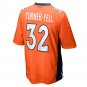 Men's Delarrin Turner-Yell Orange Denver Broncos Game Player Jersey
