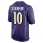 Men's Demarcus Robinson Purple Baltimore Ravens Game Player Jersey