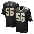 Men's Demario Davis Black New Orleans Saints Game Jersey