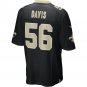 Men's Demario Davis Black New Orleans Saints Game Jersey