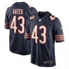Men's DeMarquis Gates Navy Chicago Bears Game Player Jersey