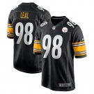 Men's DeMarvin Leal Black Pittsburgh Steelers Game Player Jersey