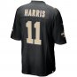Men's Deonte Harris Black New Orleans Saints Game Player Jersey