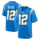 Men's Derius Davis Powder Blue Los Angeles Chargers Team Game Jersey