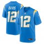 Men's Derius Davis Powder Blue Los Angeles Chargers Team Game Jersey