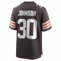 Men's D'Ernest Johnson Brown Cleveland Browns Game Jersey