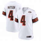 Men's Deshaun Watson White Cleveland Browns Alternate Game Jersey