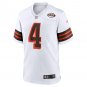 Men's Deshaun Watson White Cleveland Browns Alternate Game Jersey