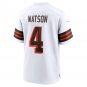 Men's Deshaun Watson White Cleveland Browns Alternate Game Jersey