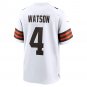 Men's Deshaun Watson White Cleveland Browns Game Jersey