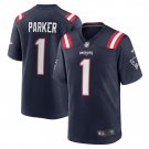 Men's DeVante Parker Navy New England Patriots Game Jersey