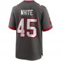 Men's Devin White Pewter Tampa Bay Buccaneers Game Jersey