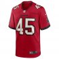 Men's Devin White Red Tampa Bay Buccaneers Game Player Jersey