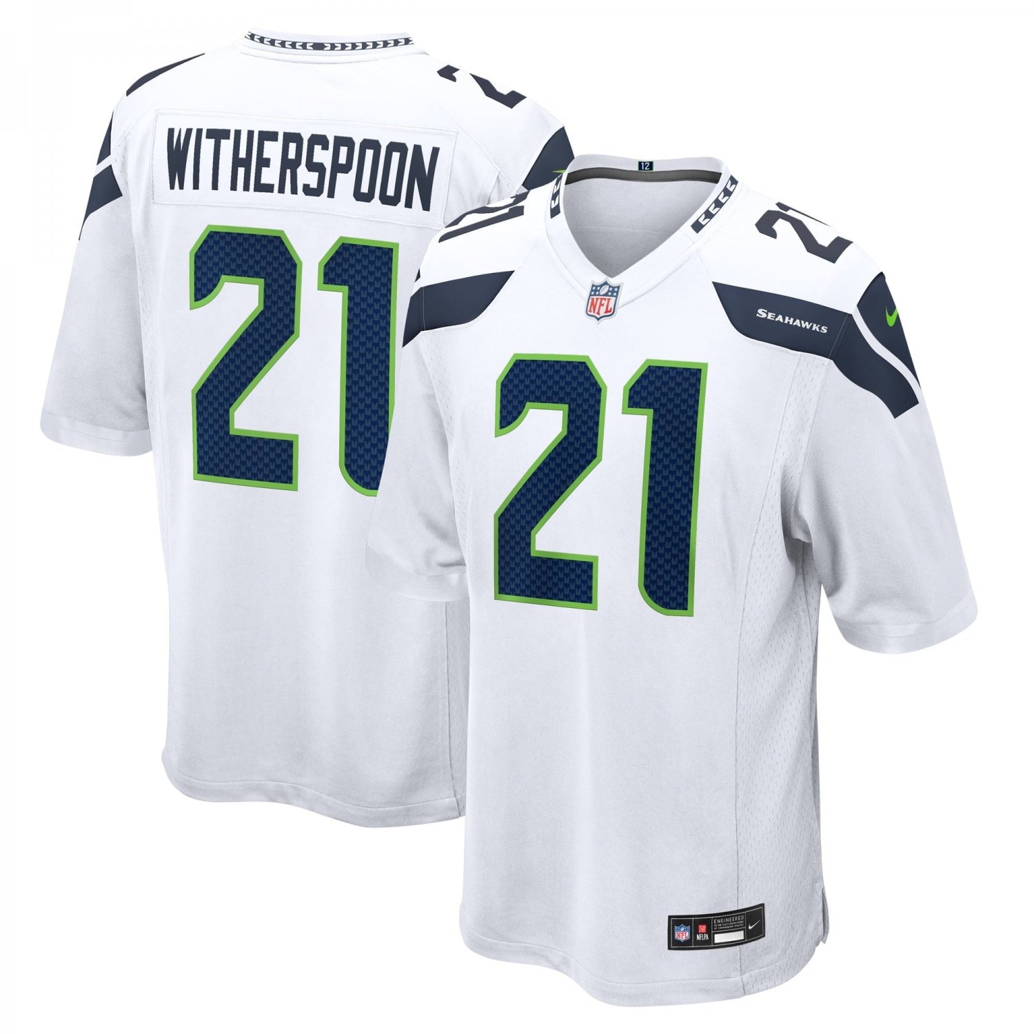 Men's Devon Witherspoon White Seattle Seahawks Away Game Jersey