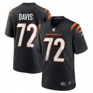 Men's Domenique Davis Black Cincinnati Bengals Game Player Jersey