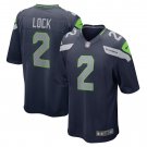 Men's Drew Lock College Navy Seattle Seahawks Game Jersey