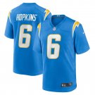 Men's Dustin Hopkins Powder Blue Los Angeles Chargers Game Jersey