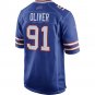 Men's Ed Oliver Royal Buffalo Bills Team Game Player Jersey