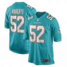 Men's Elandon Roberts Aqua Miami Dolphins Game Player Jersey