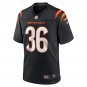 Men's Elijah Holyfield Black Cincinnati Bengals Game Player Jersey