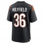 Men's Elijah Holyfield Black Cincinnati Bengals Game Player Jersey
