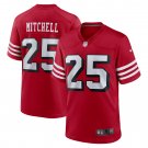 Men's Elijah Mitchell Scarlet San Francisco 49ers Alternate Game Jersey