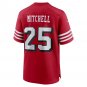 Men's Elijah Mitchell Scarlet San Francisco 49ers Alternate Team Game Jersey