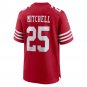 Men's Elijah Mitchell Scarlet San Francisco 49ers Team Player Game Jersey