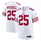Men's Elijah Mitchell White San Francisco 49ers Player Game Jersey