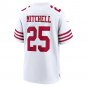 Men's Elijah Mitchell White San Francisco 49ers Player Game Jersey