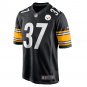Men's Elijah Riley Black Pittsburgh Steelers Game Player Jersey