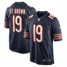 Men's Equanimeous St. Brown Navy Chicago Bears Game Player Jersey