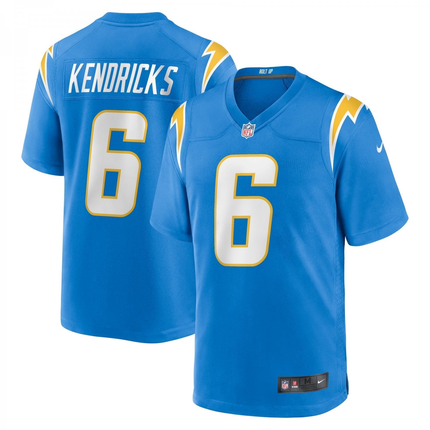 Men's Eric Kendricks Powder Blue Los Angeles Chargers Game Player Jersey