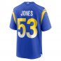 Men's Ernest Jones Royal Los Angeles Rams Team Game Player Jersey