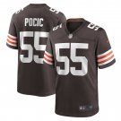 Men's Ethan Pocic Brown Cleveland Browns Game Jersey