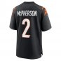 Men's Evan McPherson Black Cincinnati Bengals Game Jersey