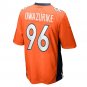Men's Eyioma Uwazurike Orange Denver Broncos Game Player Jersey