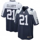 Men's Ezekiel Elliott Navy Dallas Cowboys Alternate Game Team Jersey