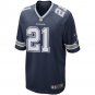 Men's Ezekiel Elliott Navy Dallas Cowboys Game Team Jersey