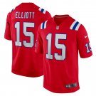 Men's Ezekiel Elliott Red New England Patriots Alternate Game Player Jersey