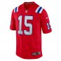 Men's Ezekiel Elliott Red New England Patriots Alternate Game Player Jersey