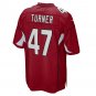 Men's Ezekiel Turner Cardinal Arizona Cardinals Game Jersey