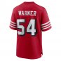 Men's Fred Warner Scarlet San Francisco 49ers Alternate Game Jersey