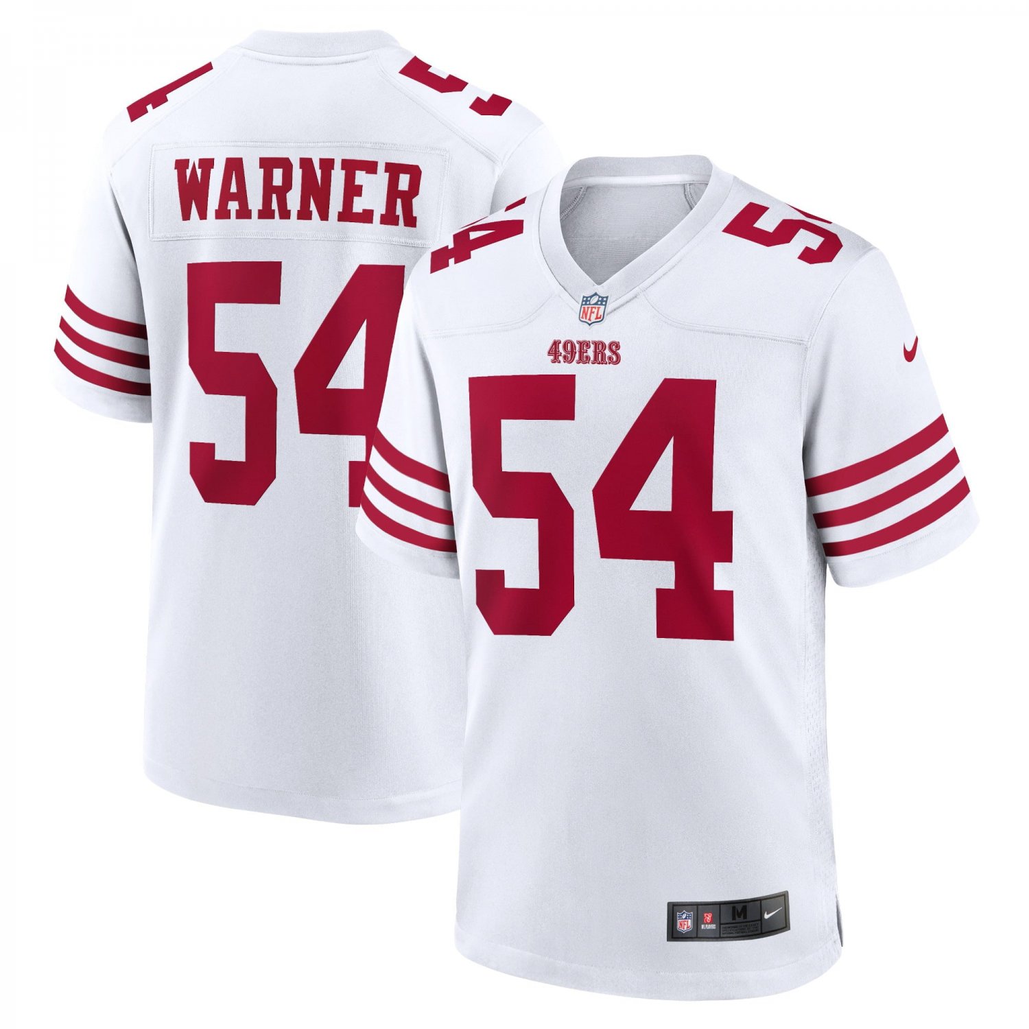Men's Fred Warner White San Francisco 49ers Player Game Jersey