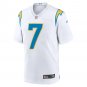 Men's Gerald Everett White Los Angeles Chargers Game Player Jersey