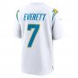 Men's Gerald Everett White Los Angeles Chargers Game Player Jersey