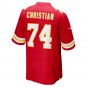 Men's Geron Christian Red Kansas City Chiefs Game Player Jersey